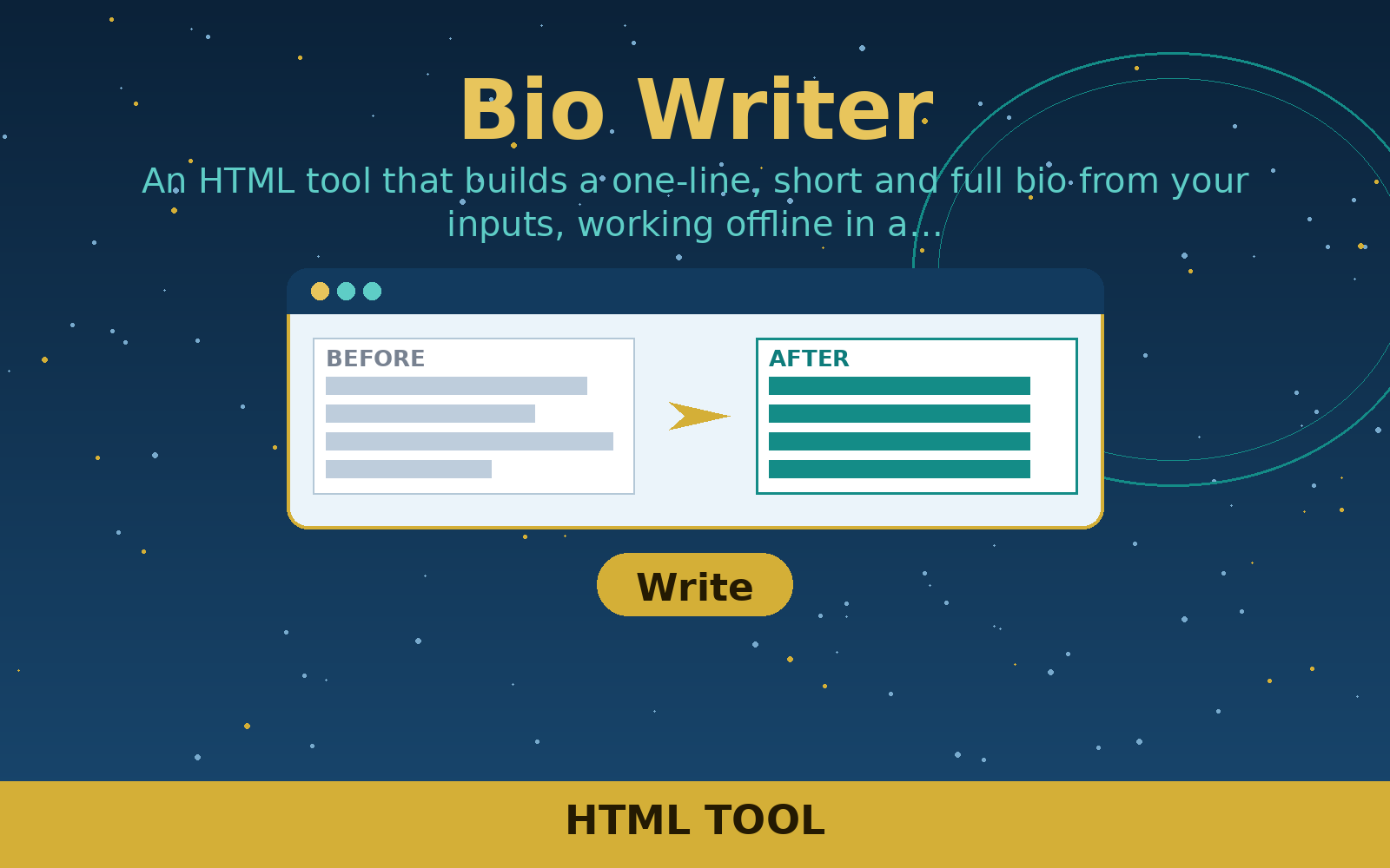 Free Bio Writer (HTML) Free Bio Writer (HTML)