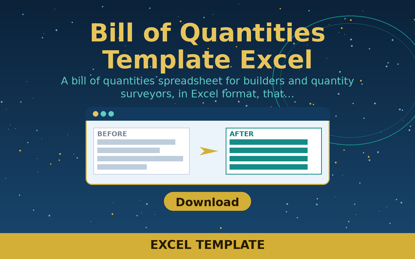 Free Bill of Quantities Template Excel Free Bill of Quantities Template Excel