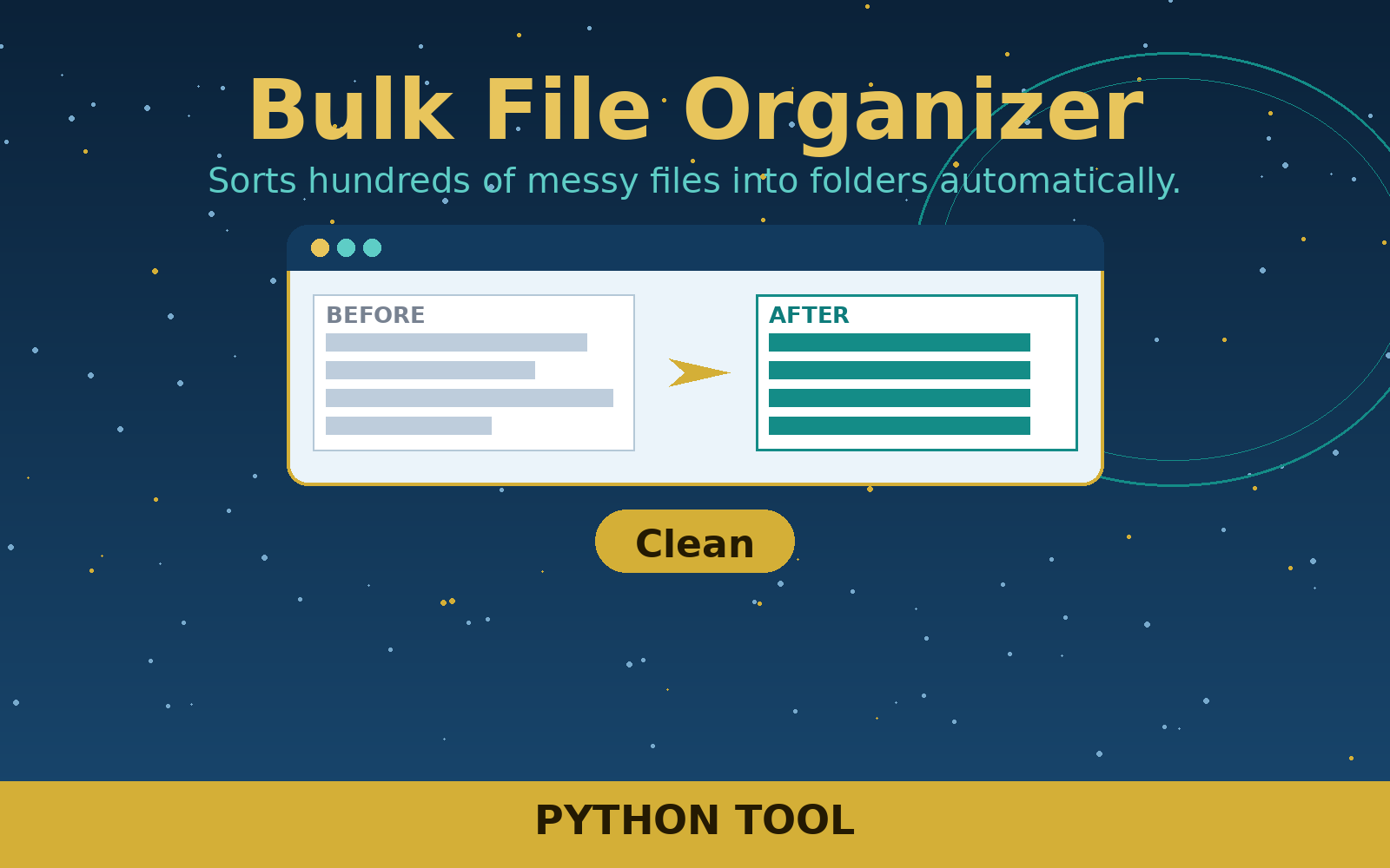 Free Bulk File Organizer (Python Tool) Free Bulk File Organizer (Python Tool)