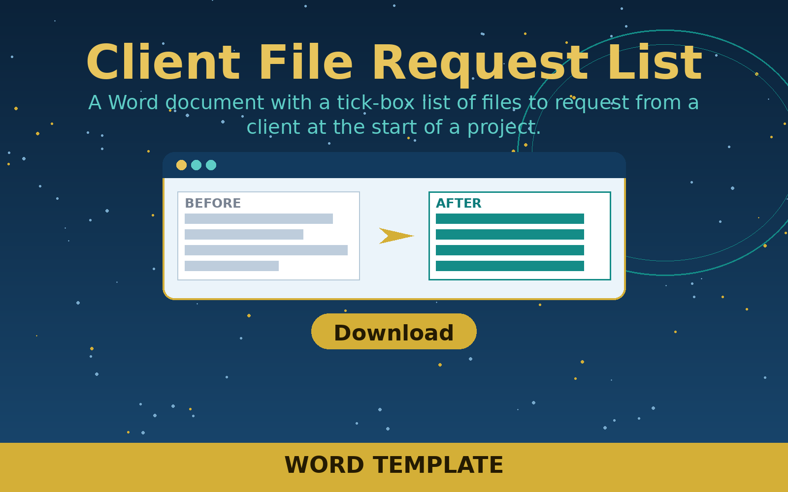 Free Client File Request List (Word) Free Client File Request List (Word)