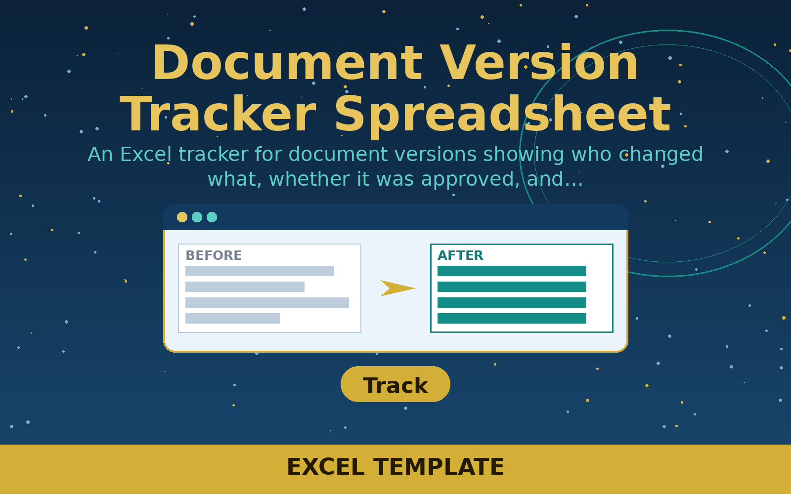 Free Document Version Tracker Spreadsheet (Excel)