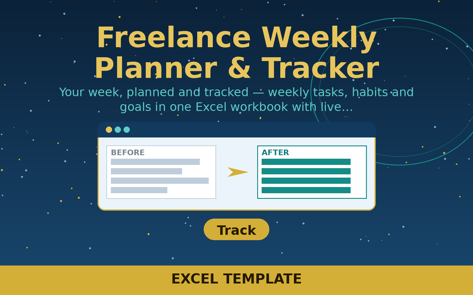 Free Freelance Weekly Planner & Tracker (Excel)