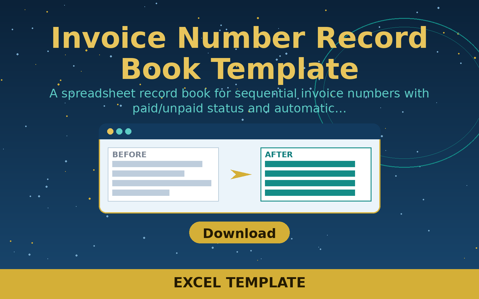 Free Invoice Number Record Book Template (Excel) Free Invoice Number Record Book Template (Excel)