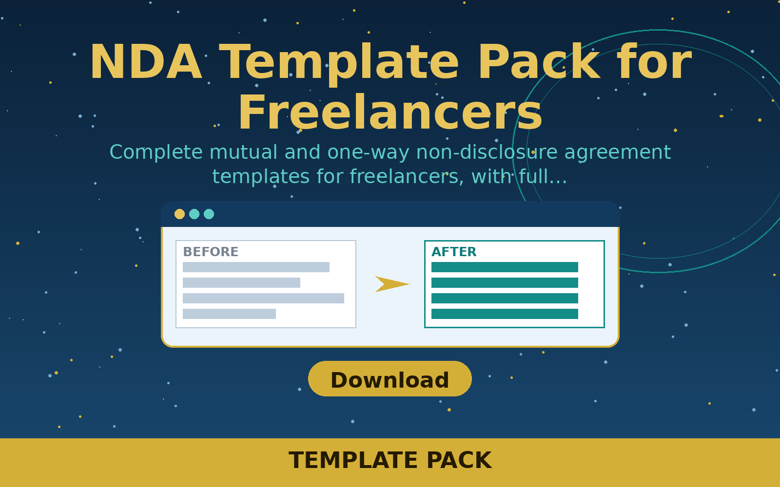 Free NDA Template Pack for Freelancers (word/Pdf) Free NDA Template Pack for Freelancers (word/Pdf)