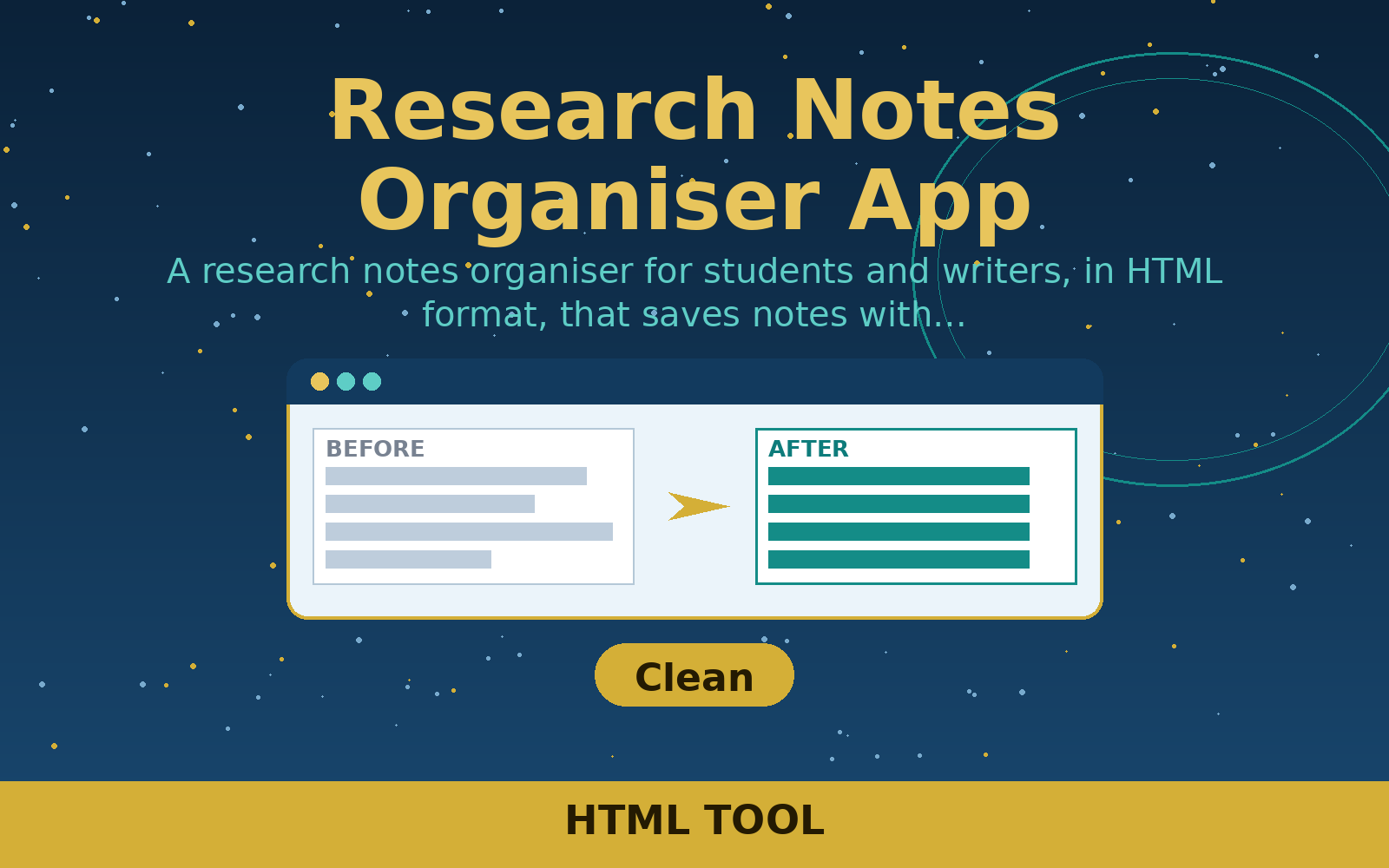 Free Research Notes Organiser App (HTML) Free Research Notes Organiser App (HTML)