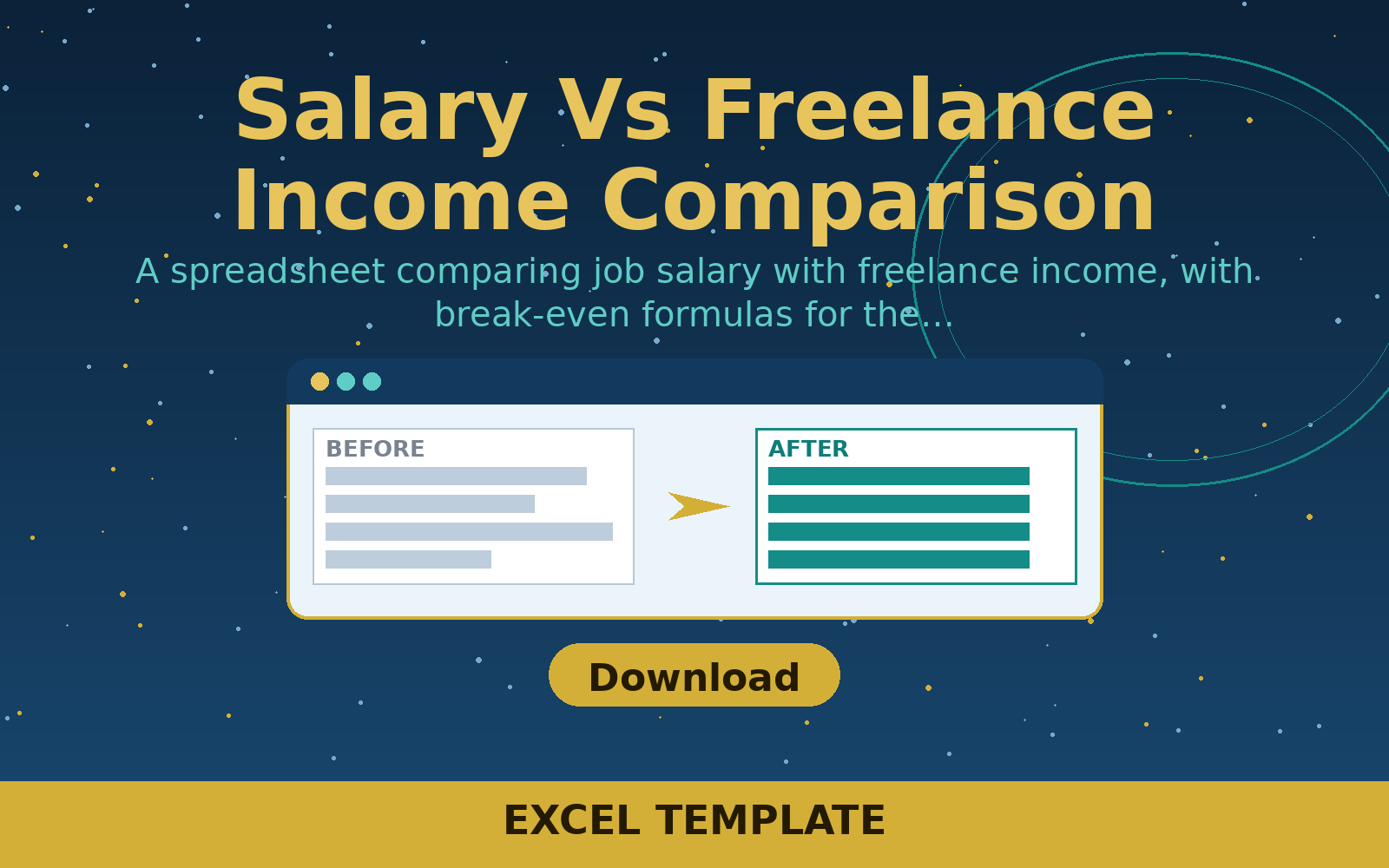 Free Salary Vs Freelance Income Comparison (Excel) Free Salary Vs Freelance Income Comparison (Excel)