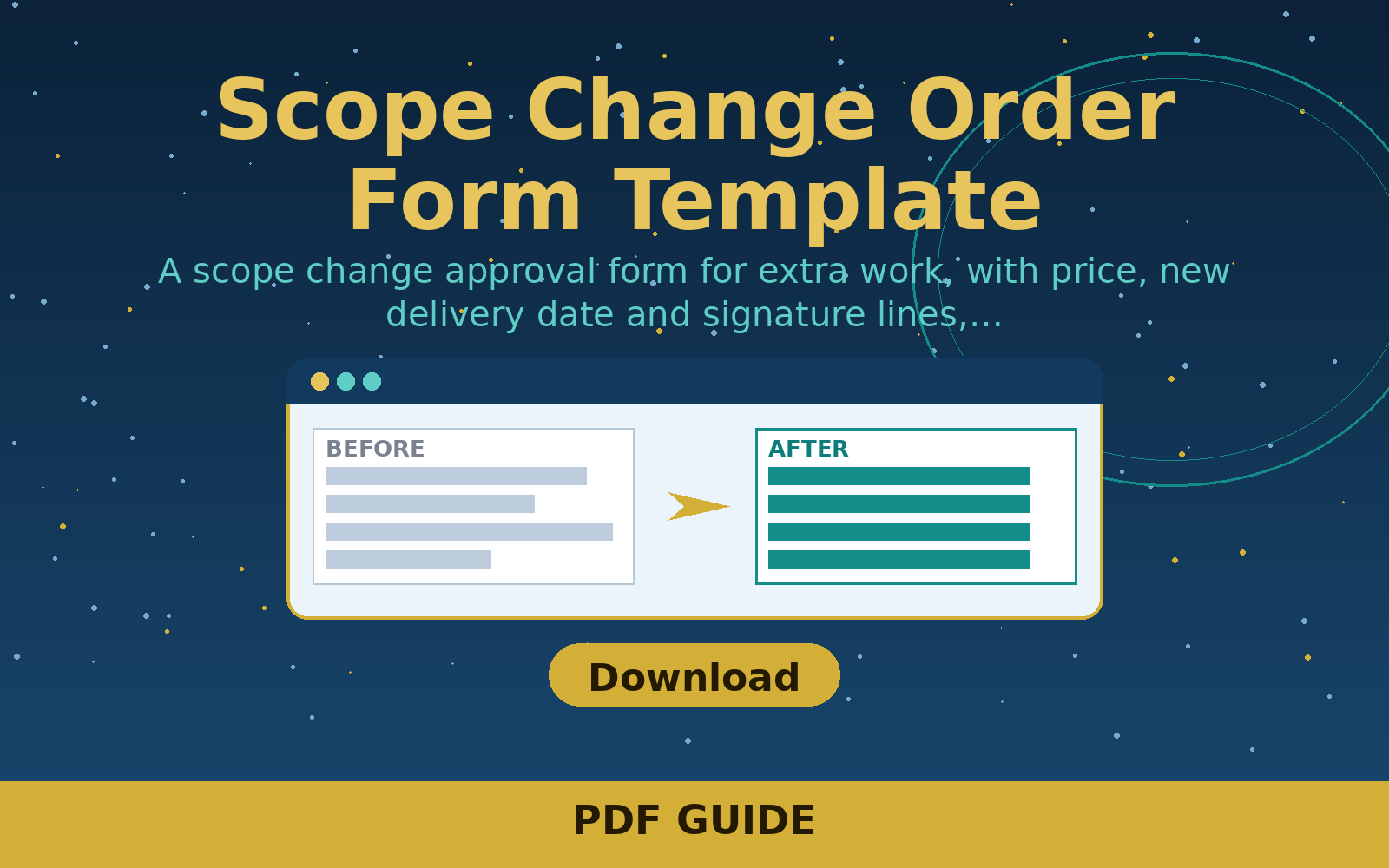 Free Scope Change Order Form Template (word/Pdf) Free Scope Change Order Form Template (word/Pdf)