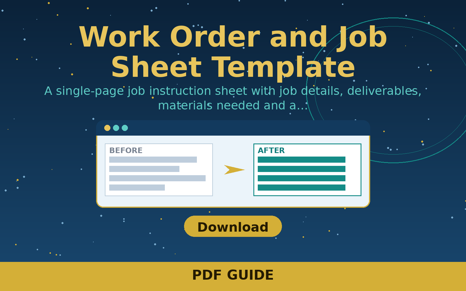 Free Work Order and Job Sheet Template (word/Pdf) Free Work Order and Job Sheet Template (word/Pdf)
