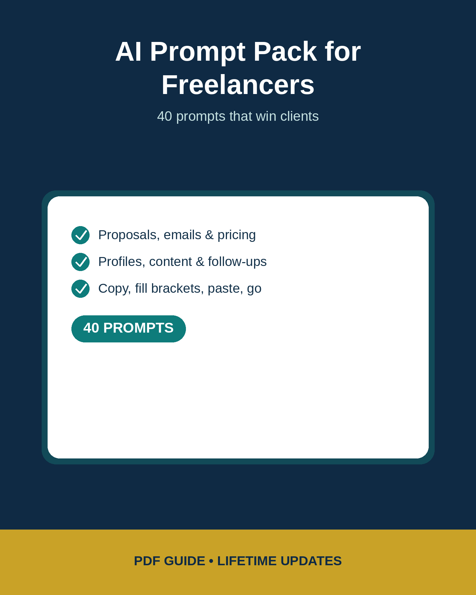 AI Prompt Pack for Freelancers cover