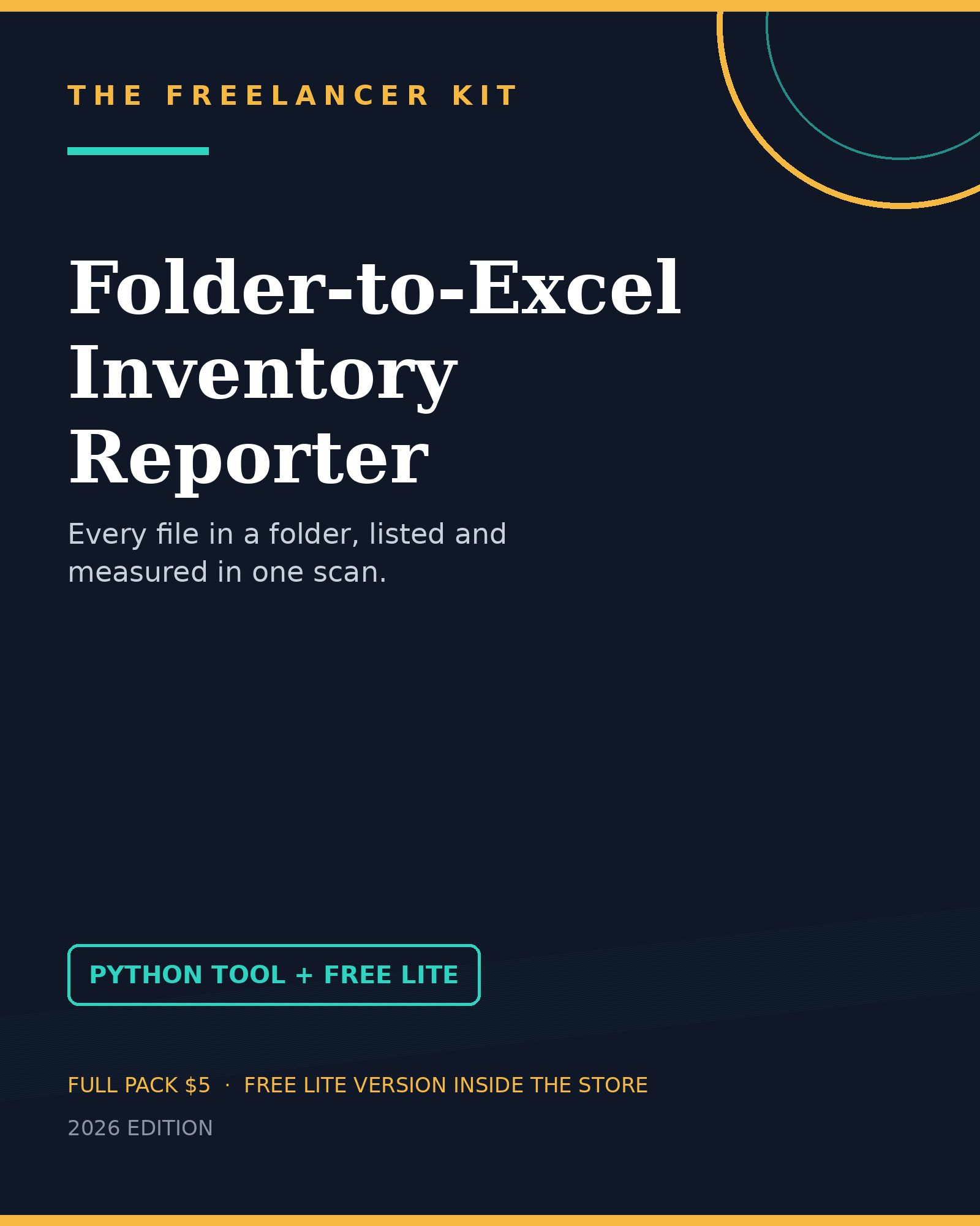 Folder-to-Excel Inventory Reporter cover