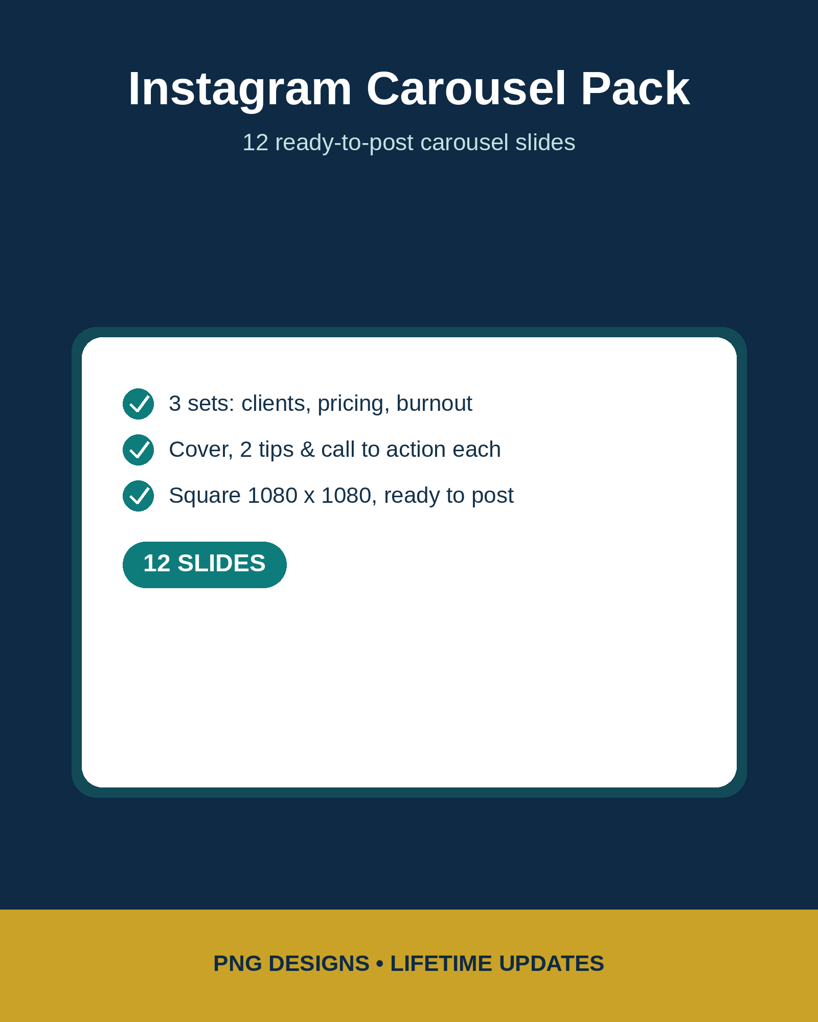 Instagram Carousel Templates Pack cover