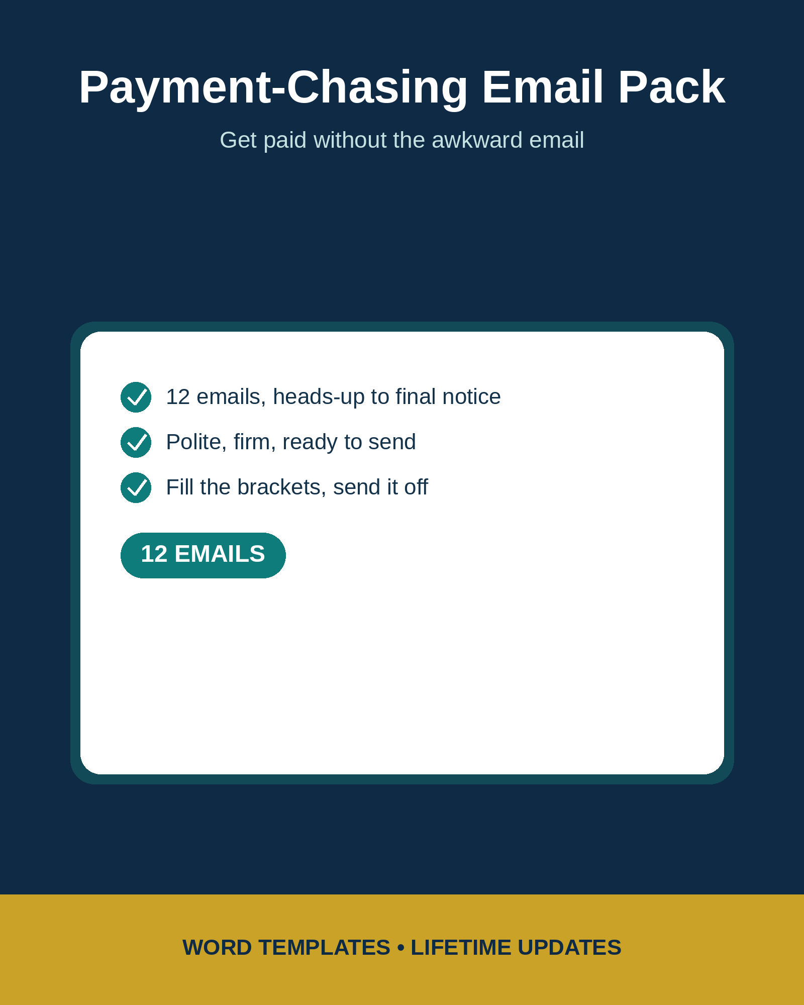 Payment-Chasing Email Pack cover