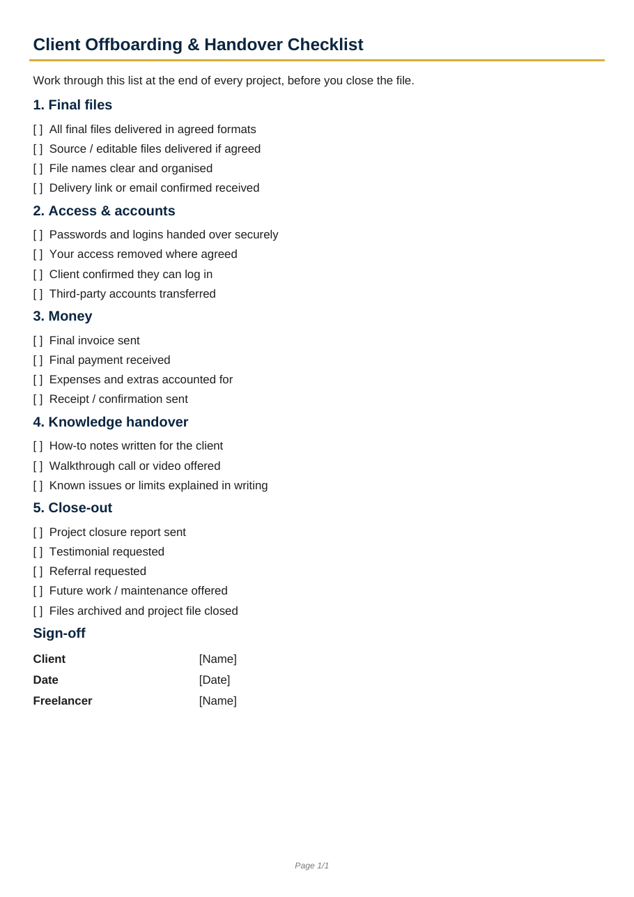Real preview of client-offboarding-handover-checklist