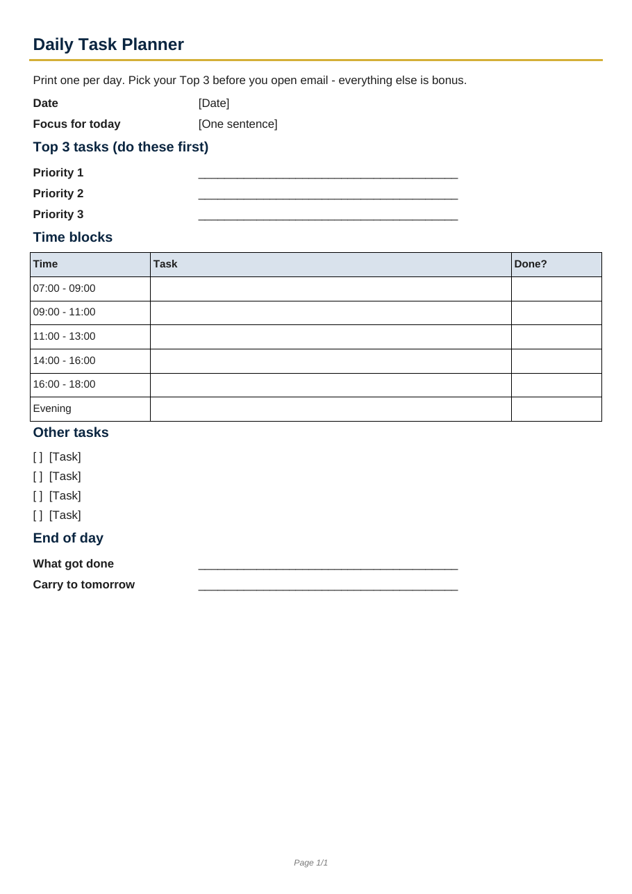Real preview of daily-task-planner-printable