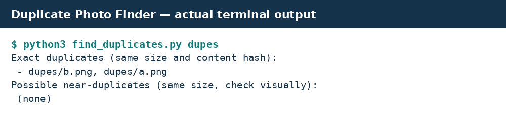 Real preview of duplicate-photo-finder