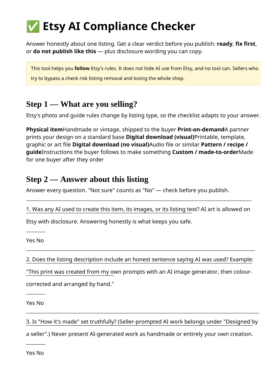 Real preview of etsy-ai-compliance-checker