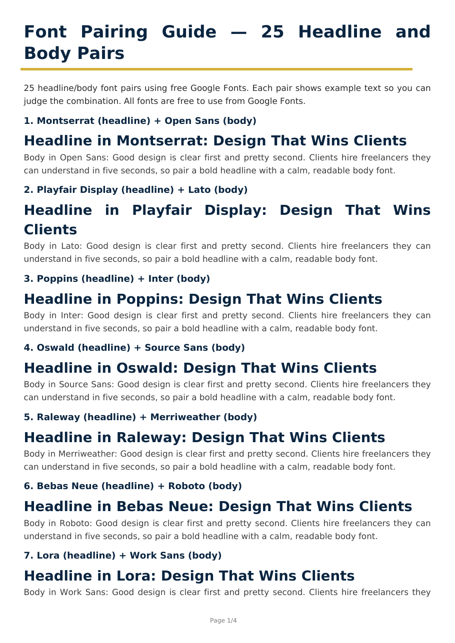 Real preview of font-pairing-guide