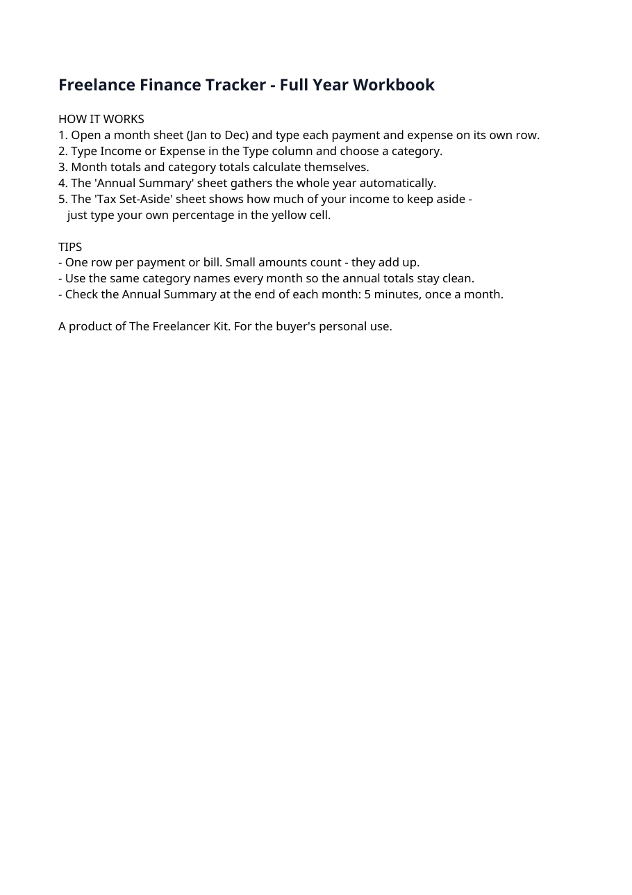 Real preview of freelance-finance-tracker