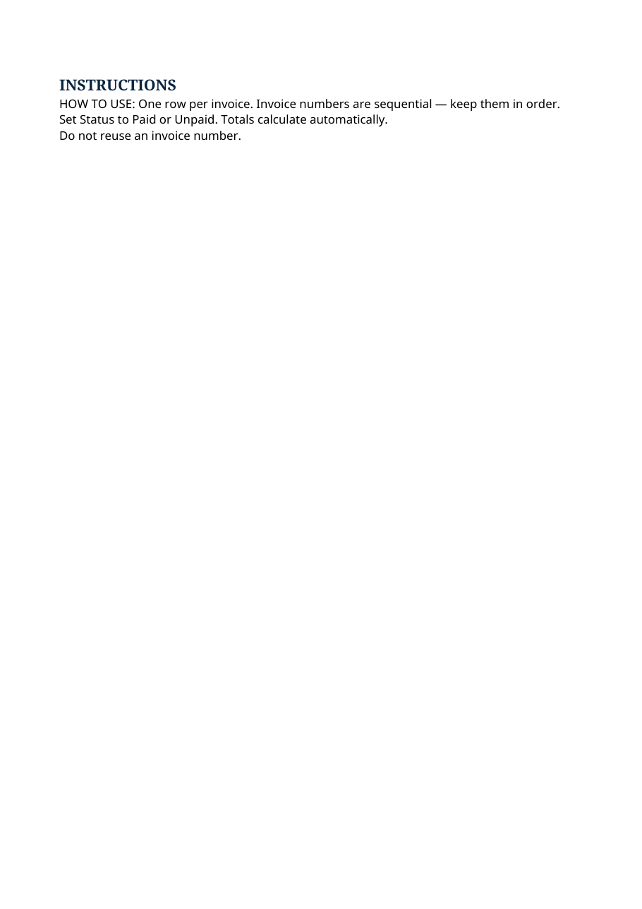 Real preview of invoice-number-record-book