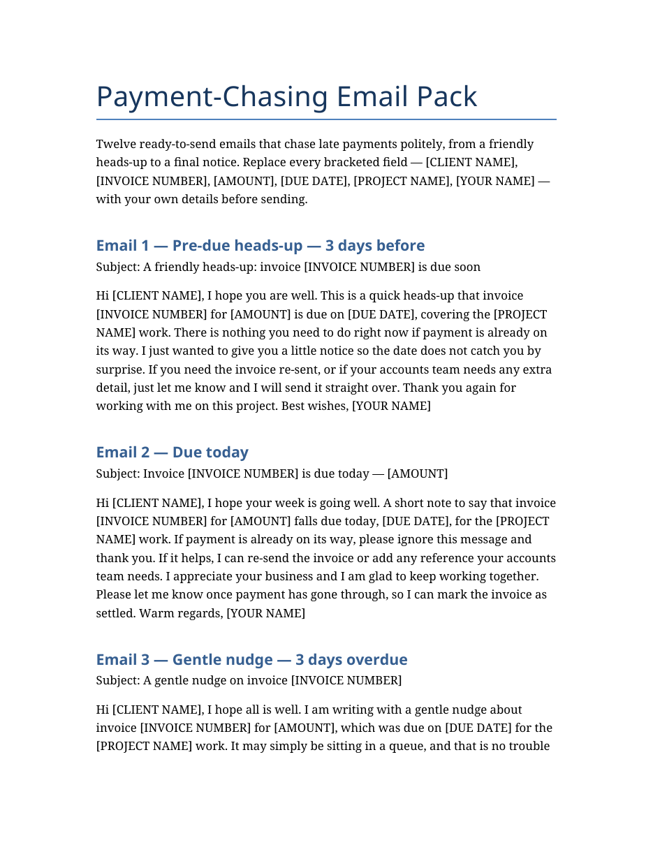 Real preview of payment-chasing-email-pack