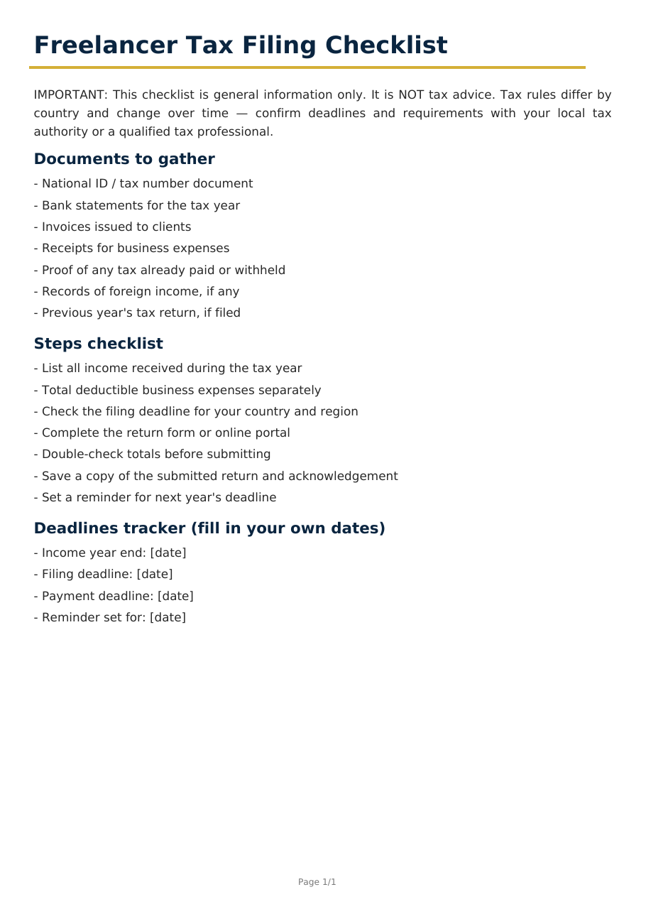 Real preview of tax-filing-checklist