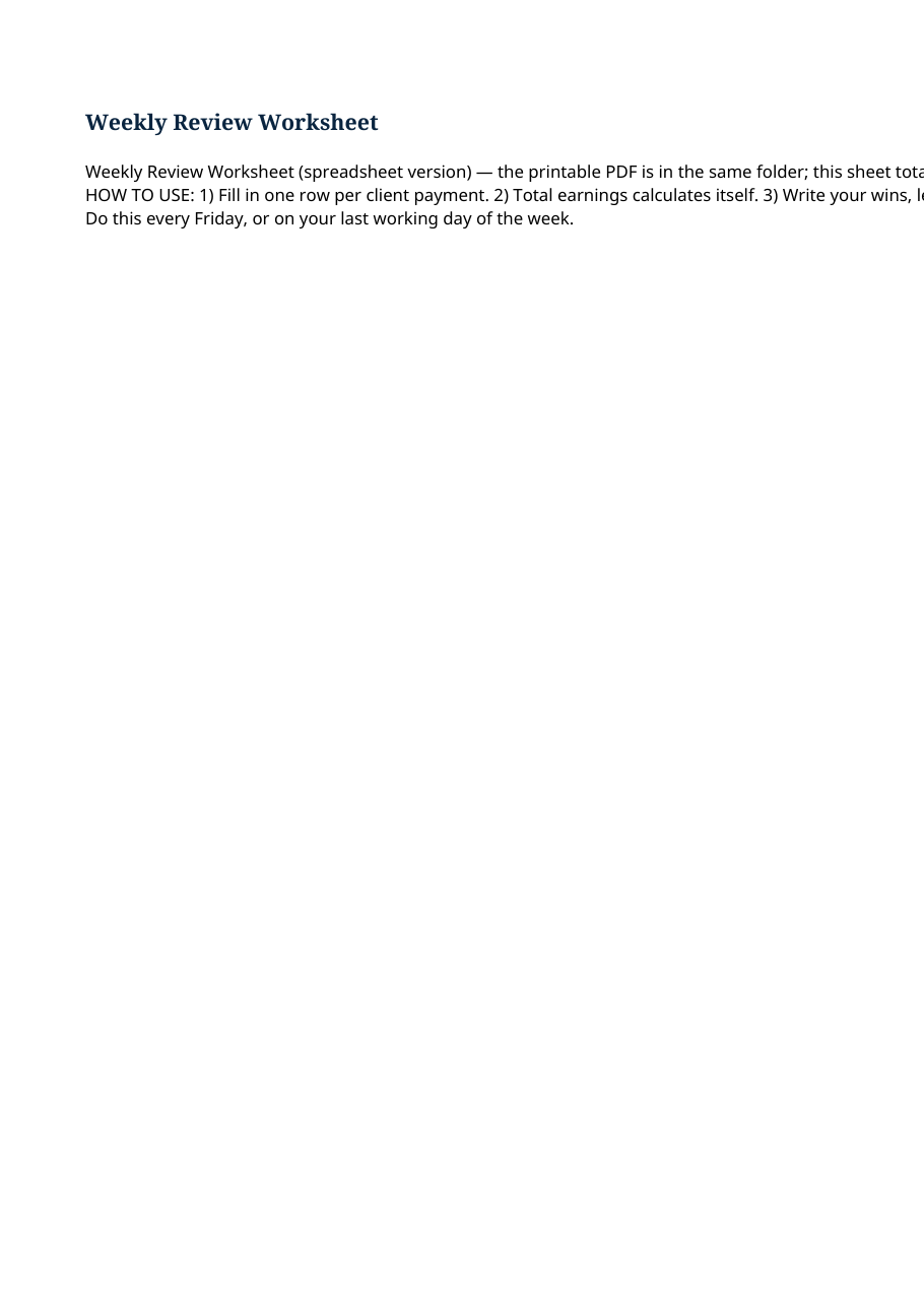 Real preview of weekly-review-worksheet